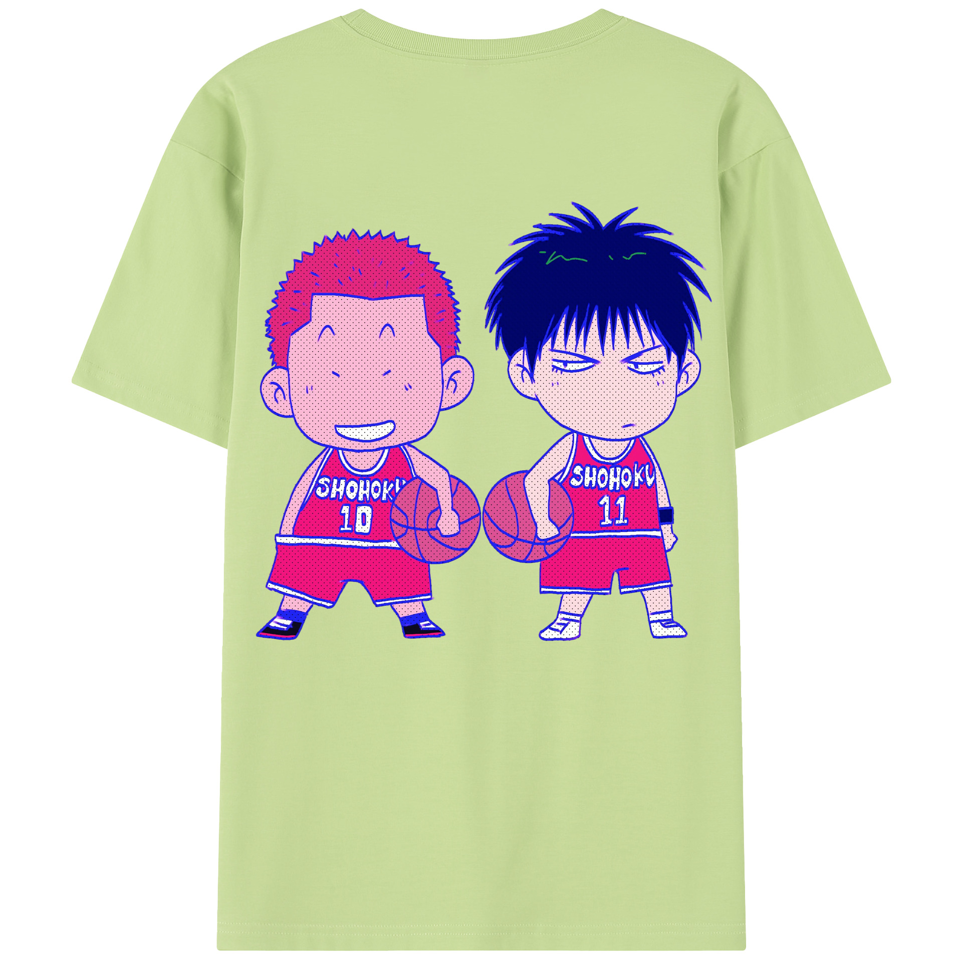 （画像用） SLAM DUNK／スラムダンク 綿100％半袖Tシャツ（背面プリント）
